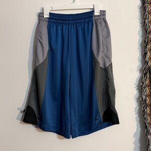 Men’s Jordans Blue and Gray Athletic Shorts Size Lg